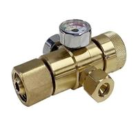 Copper Oxygen Gas Pressure Reducer 0.4-25MPa Regulator Air Flow Regulator Gauge Meter Pressure Measuring Tools