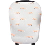 Copper Pearl Seggiolino auto per bambini copertura della volta di copertura e l'allattamento MultiUso elastico 5 in 1 Grigio regalo con le volpi "Swift"