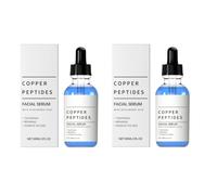 Copper Peptide facciale Serum, Hydrolyzed Collagen & Acido ialuronico | Anti-Aging Firming Moisturizer, Smooth Wrinkles Restore Elasticity for Dull Skin