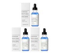 Copper Peptide Face Serum with Hydrolyzed Collagen & Hyaluronic Acid | Anti-Aging Firming Moisturizer for Dull Skin, Smooth Wrinkles and Restore Skin Elasticity