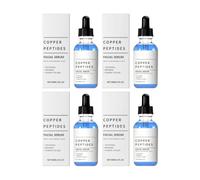Copper Peptide Face Serum with Hydrolyzed Collagen & Hyaluronic Acid | Anti-Aging Firming Moisturizer for Dull Skin, Smooth Wrinkles and Restore Skin Elasticity
