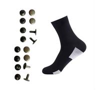 Copper Rivets for Grounding Shoes, Hike Barefoot Shoes Accessories for Earthing Barefoot Connection (Black, Large)