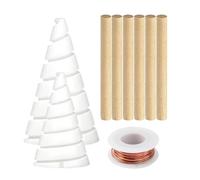 Copper Rods For Garden - 6.2cm X 3.5cm Adjustable Electroculture Supports | Gardening Copper Antennas | Fibonacci Coil Winding Clamps For Nursery Indoors House Potted Lawn Vegetable Flower Farm Work