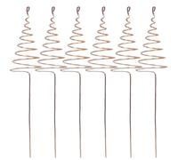 Copper Rods for Garden | 6 pezzi Outdoor Plant Copper Coil for Gardening, Stable Spikes Support for Growing Vegetables Planting Rods Netting Yard Landscape Outdoor