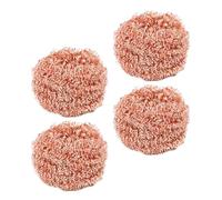 Copper Scouring Pads - Copper Scrubber for Cleaning | Coppêr Scrubbers for Pans | Heavy Duty Kitchen Cleaner Scrubber | Kitchen Grease Removal Supplies | Scrubbing Pads for Cooktop