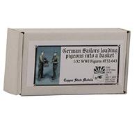 COPPER STATE MODELS - Germam Sailors with Pigeonsmaquette Statuetta Germam Sailors with Piccioni f32-043| 1:32 Modellino Carro Promo Figura in miniatura
