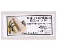 COPPER STATE MODELS - Rfc Air Mechanics Lifting The Tailmaquette Figurine Rfc Air Mechanics Lifting The Tail Copper State Models F32-023 1/32° Modello Carro Promo Figura in miniatura