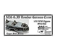 COPPER STATE MODELS Statuetta Mignature Aeg G.iv Bomber German Crew
