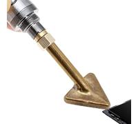 Copper Triangolare Flat-Head Soldering Iron Tip - Electric Heating Replacement Tip For Car Bumper Welding Machine, Triangle Smoothing Repair Tool For Auto Electronics Workshop
