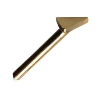 Copper Triangolare Flat-Head Soldering Iron Tip - Electric Heating Replacement Tip For Car Bumper Welding Machine, Triangle Smoothing Repair Tool For Auto Electronics Workshop