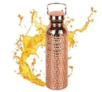Copper Water Bottle | 800ml Insulated Portable Waterbottle Drinkware | Outdoor Copper Bottle | for Camping Hiking Travel Outdoor Indoor Home House Kitchen Women Men