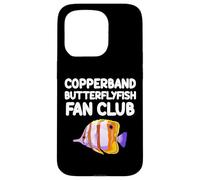 Copperband Butterflyfish Tropical Fan Club, barriera corallina con becco Custodia per iPhone 15 Pro