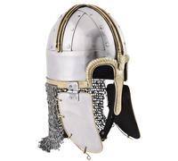 Coppergate Casco Con Vernieteter Kettenbrünne Acciaio Schaukampffähig