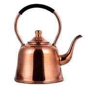 Coppers 2L Bollitore per acqua con manico elegante teiera portatile per piano cottura a induzione campeggio bollitore da tè