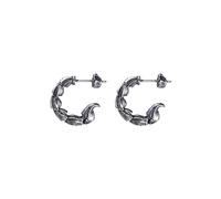 COPPERTIST.WU Orecchini a Coda di Scorpione, Vintage Gotico Orecchini Cerchio per Uomo Donna, Accessori di Gioielli di Moda (Argento Sterling 925)