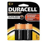 Coppertop alkaline batteries with Duralock Power Preserve Technology, C, 2/Pack, Sold AS 1 Package