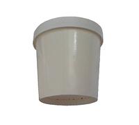 COPPETTA BIANCA CC 500 IN CARTONE CONTENITORE TERMICO + COPERCHIO PER ALIMENTI ICE CREME CUP (200)