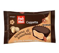 Coppetta con cacao con cuore di morbida crema con arachidi