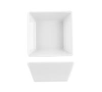 Coppetta In Porcellana Classic Square Bianco Cm10