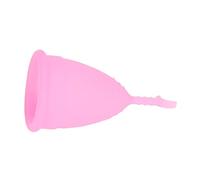 Coppetta Mestruale, Coppetta Mestruale Flessibile, Stelo a Mezzaluna Portatile da Viaggio per le Donne (Rosa)