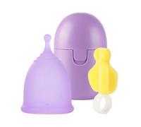 Coppetta Mestruale in Silicone Medico kit Ciclo con Sterilizzatore Contenitore set da Viaggio Morbida Impermeabile Facile da Usare e Pulire Confortevole Riutilizzabile Sterilizzabile