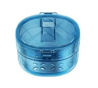 Coppetta per protesi - Silicone PC 8,5x9,5x5,5 cm 102 g | Contenitore sottile portatile a prova di perdite, scatola per la conservazione dei denti, per ammollo | Dentiera Soak Viaggio Bagno C