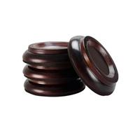 Coppetta per rotelle da pianoforte 4 pezzi piedini for pianoforte in legno massello protezione verticale cuscinetti for rotelle for a coda for gambe for tazze for for mobili(Brown)