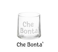 Coppetta vetro scritta Che bontà 220 ml