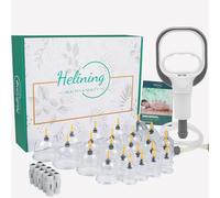 Coppettazione Massaggio Set Professionale 18 Pezzi Con Pompa a Vuoto E Istruzioni, Cupping Therapy Kit, Coppettazione Su Tutto Il Corpo, Massaggiatore Anticellulite Set