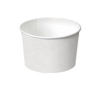 COPPETTE BIANCHE CC 80 PER GELATO IN CARTONE BICCHIERI PER GELATERIA ICE CREME WHITE (PZ 126)