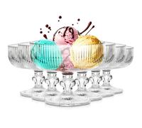 Coppette da gelato in vetro da 270 ml, 6 pezzi.