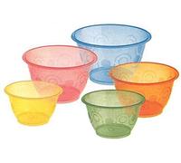 COPPETTE DI PLASTICA PER GELATO - CONFEZIONE DA 50 PEZZI - VARIE MISURE E COLORI (GIALLO, 100CC)