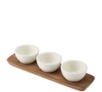 Villeroy & Boch, Artesano Original, 3 Coppette Dip con Vassoio, Porcellana