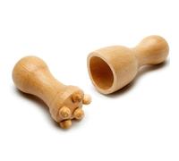Coppette facciali in legno, 2 pezzi, massaggio portatile per dimagrire il viso, cellulite, drenaggio linfatico, massaggiatore per il viso, terapia del legno, strumenti per scolpire il corpo, tazza per