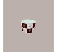 Coppette Gelato in Carta Bianco e Nero 120cc Impilabili Black&White 250 pezzi