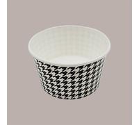Coppette Gelato in Carta Bianco e Nero 140cc Impilabili Black&White 200 pezzi