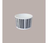 Coppette Gelato in Carta Bianco e Nero 230cc Impilabili Black&White 180 pezzi