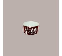 Coppette Gelato in Carta Bianco e Nero 80cc Impilabili Black&White 250 pezzi