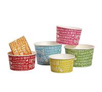 Coppette in carta per gelato Funny colorate