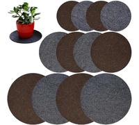 Coppette reversibili - Set di tappetini assorbenti, cuscinetti per tessuti antiscivolo | 12 confezioni di piattini da 6/8/8/10 pollici per vasi da fiori, grandi da giardinaggio per pl