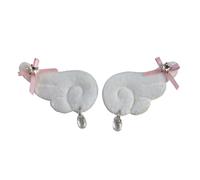 Coppia 1 accessorio spilla in tessuto con ciondolo vintage per accessori Opzione e nera Accessorio trendy per spilla sul petto
