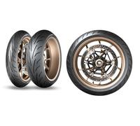COPPIA 120/70 ZR 17 160/60 ZR 17 GOMME DUNLOP QUALIFIER CORE BENELLI TRK 502