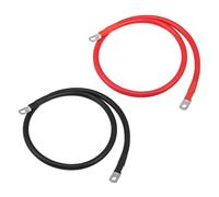 Coppia 2 AWG 3ft 3/8" 5/16" Batteria Inverter Cavi, per Auto Nero rosso