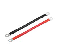 Coppia 2 AWG 9" 3/8" 5/16" Batteria Inverter Cavi, per Auto Nero rosso