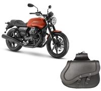 Coppia 2 Borse laterali valigie bisacce pelle rigida Moto Guzzi v7 Stone o Sport