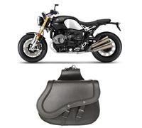 Coppia 2 borse moto bisacce laterali nere pelle rigida BMW R nineT nine T WinNet