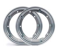 COPPIA 2 CERCHI CERCHIO CROMATO RUOTA COMPATIBILE PIAGGIO VESPA PX 125 150 200