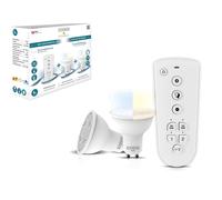 Coppia 2 Faretti LED GU10 1 Telecomando + Smart regolabile dimmerabile ZigBee