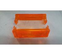 Coppia 2 Gemme Lente arancio Fanalino anteriore Renault R9 R11 modelli dal 1985