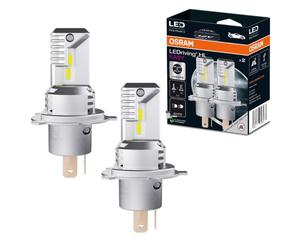 Coppia 2 Lampade Fari LED Osram H4 Luce Bianca 6500K per Smart ForFour dal 2014